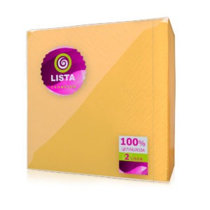 Саранск — Салфетки «Lista DELUXE» интенсив желтые оптом.