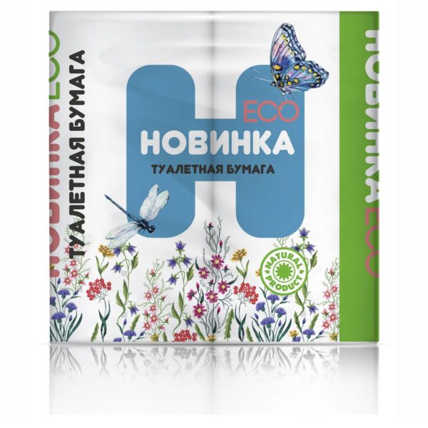 Саранск — Туалетная бумага  «Новинка ЭКО» 4Р 2 слоя белая оптом.